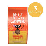 Tiki Cat Born Carnivore high protein dry cat food, 3 lb bag, grain-free baked kibble