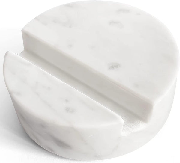 Luxurious Marble Cell Phone Stand Holder for Desk, Countertop, and Table