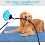 Pet Heating Pad for Indoor and Outdoor use with 6 Level Temperature Control and 5 Timer Functionality