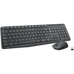 Logitech MK235 Wireless Keyboard and Mouse Combo for Windows, 2.4 GHz Wireless Unifying USB Receiver, 15 FN Keys, Long Battery Life, Compatible with PC, Laptop