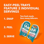 iams perfect portions indoor adult grain free wet cat food pate turkey salmon recipe 2.6 oz twin-pack trays 12 count 24 servings pack of 2