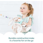 Melissa & Doug Burrow Bunny Stuffed Animal Plushie with Big Feet, Floppy Ears & Fluffy Tail, Adorable Pretend Play Toddler Toys for Girls & Boys 3+