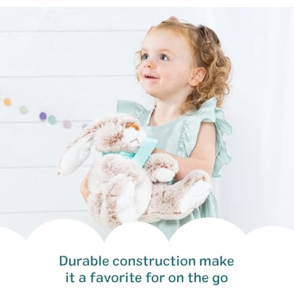 Melissa & Doug Burrow Bunny Stuffed Animal Plushie with Big Feet, Floppy Ears & Fluffy Tail, Adorable Pretend Play Toddler Toys for Girls & Boys 3+