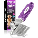 poodle-dematting-fur-rake-comb-brush-for-dogs-and-cats-with-long-2.5inch-steel-safety-blades