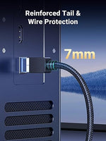 UGREEN 6FT Cat 8 Ethernet Cable, High Speed Braided 40Gbps 2000Mhz Network Cord for Gaming PC PS5 PS4 PS3 Xbox
