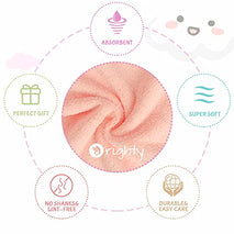 Orighty 20x10 inch coral fleece baby burp cloths, highly absorbent and ultra soft for newborns, 8-pack