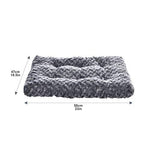 Basics Cat and Dog Bed and Crate Pad Machine Washable Gray X-Small 23 x 18 x 2.5 inches