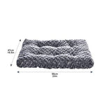 Basics Cat and Dog Bed and Crate Pad Machine Washable Gray X-Small 23 x 18 x 2.5 inches
