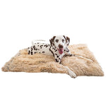 Best Friends by Sheri Calming Shag Dog and Cat Blanket, Ultra Soft Faux Fur Throw, Anxiety Relief, Machine Washable, Taupe, 30 x 40