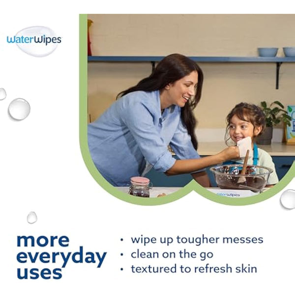 waterwipes sensitive+ baby & toddler 3-in-1 wipes 540 count unscented hypoallergenic
