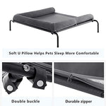 western home cooling elevated dog bed for large dogs with breathable mesh and chew proof bolsters