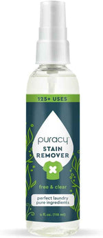 Puracy Stain Remover, Natural Travel and Laundry Stain Cleaner for Clothes, Baby Essentials, Kids Stains, Oil and Fabric Spot Cleaner, Unscented (Stain Remover Spray, 48 fl oz)