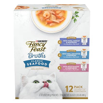 Purina Fancy Feast Lickable Wet Cat Food Broth Complement Classics Collection Variety Pack - 1.4oz Pouches