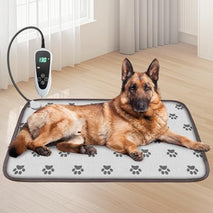Large Waterproof Dog Heating Pad 34x21in with Smart Thermostat and Power Line Protection