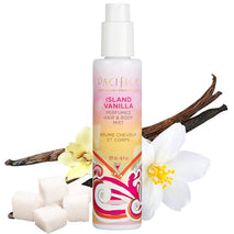 pacificas island vanilla 6oz hair and body mist, paraben-free, no alcohol, vegan and cruelty-free for women