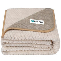 PetAmi Waterproof Dog Blanket for Large Dogs, Furniture Sofa Couch Cover Protector, Soft Plush, Twin 60x80 Taupe Beige