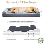 BFPETHOME orthopedic dog bed for medium large dogs, waterproof couch pet bed with removable cover