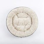 Love's cabin Round Donut Cat and Dog Cushion Bed, 20in bed for cats or small dogs, gray, super soft, durable, washable