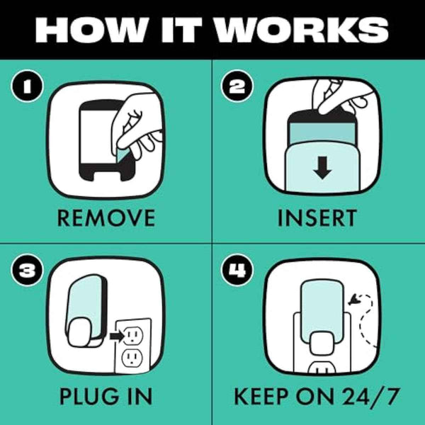STEM Insect Trap - Indoor Fruit Fly & Gnat Pest Control for House, Home and Kitchen, Attracts & Traps Flying Bugs, Soft Blue Light - Includes 1 Plug-in Device & 3 Cartridges