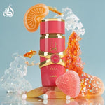 Lattafa Yara Candy Eau de Parfum Long-Lasting Fragrance for Women, 3.40 Ounce / 100 ml, Vanilla, Fruity, Citrus, Floral
