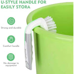 SetSail Heavy-Duty Scrub Brushes with Stiff Bristles for Cleaning Shower, Bathroom, Carpet, and Kitchen
