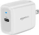 Amazon Basics 65W One-Port GaN USB-C Wall Charger with Power Delivery PD 3.0, Foldable Plug, Portable, Fast Charging for Laptops, Tablets & Phones, Black