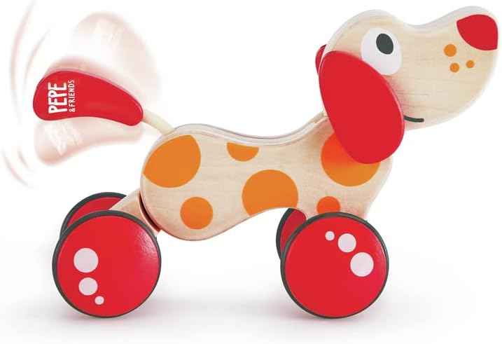 Hape Walk-A-Long Puppy Wooden Pull Toy