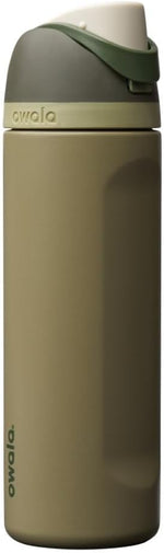 Insulated stainless steel water bottle with straw for travel