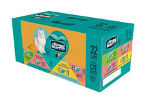 strong heart canned wet cat food dinner variety pack 32-count real chicken turkey salmon usa
