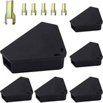 Anblak Mouse Station with Keys Black 6 Pack, Key Required Mouse Stations, Mice Stations, Keeps Children and Pets Safe Indoor & Outdoor