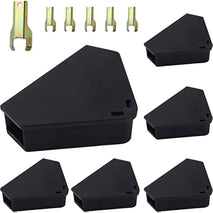 Anblak Mouse Station with Keys Black 6 Pack, Key Required Mouse Stations, Mice Stations, Keeps Children and Pets Safe Indoor & Outdoor