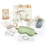 Mama Bear Pregnancy & Baby Shower Gifts Care Package - Eye Mask, Baby Rattle & Mug for New Mom