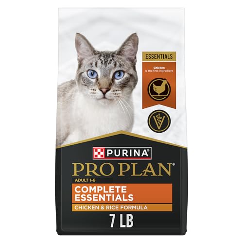 purina pro plan high protein cat food with probiotics chicken and rice formula 7 lb bag