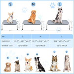 elevated cooling dog bed raised outdoor medium dogs portable pet cots polyester cotton