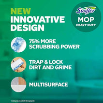 Swiffer Sweep + Mop, Wet Pads Refill, Floor Cleaner, Cleaning Cloths, Heavy Duty, Fresh, 20ct