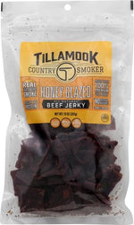 Tillamook country smoked honey glazed beef jerky, 10 oz, premium protein snack