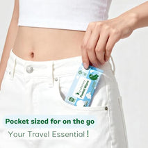 100% Cotton, 99% Purified Water, Hypoallergenic Mini Wet Wipes, Unscented, 56 Count for Travel Essentials
