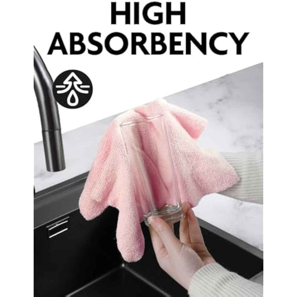 75-Pack Fantasticlean 12" x 12" Microfiber Dishcloths, Reusable, Washable, Scratch-Free, Ultra-Absorbent