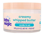 Baby Magic Creamy Whipped Butter Vanilla Oat, 8.4 oz, Gentle, Long-Lasting Moisture for Baby's Sensitive Skin