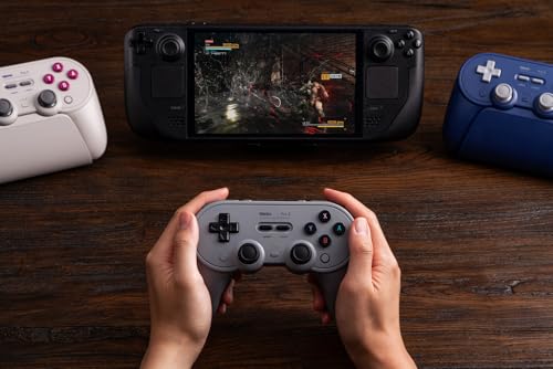 8BitDo Pro 3 Bluetooth Controller for Switch/Switch 2 – TMR Joysticks, Swappable ABXY Buttons, Pro Back Buttons, Charging Dock, Hall Effect Triggers, for Windows, Apple, SteamOS, Android - G Classic