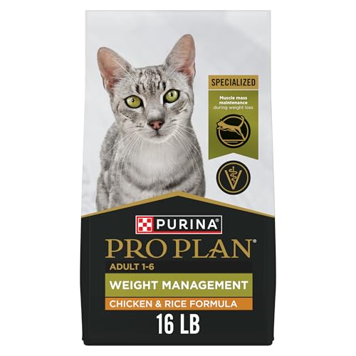Purina Pro Plan Weight Management Chicken and Rice Adult Formula Dry Cat Food
