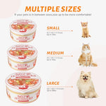 寵幸 Ramen Noodle Dog & Cat Bed, 19.7" x 19.7" x 7.9", Super Soft Faux Fur Nested Pet Bed for Small Medium Large Dogs and Cats