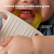 Frida Baby 4-in-1 Silicone Teether for Babies and Infants, BPA-free, 0-18 Months, Not-Too-Cold-to-Hold
