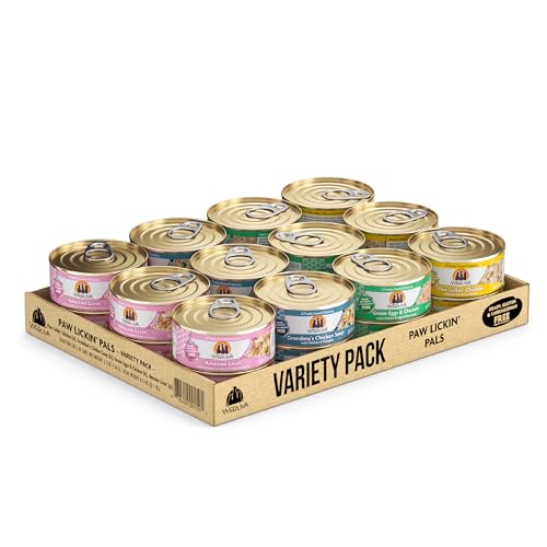 weruva classic cat food variety pack, 24 x 5.5oz cans, grain-free, gluten-free