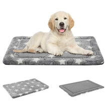 empsign dog crate pad reversible kennel mat, machine washable, cozy star pattern sleeping pad for small medium large dogs