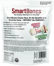 SmartBones Dog Chews, Rawhide-Free and Made with Real Meat, 3 Large, Fun-Shaped Treats