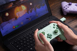 8bitdo ultimate 2c wireless controller for windows pc and android with 1000hz polling rate, hall effect joysticks and triggers, and remappable l4/r4 bumpers in green