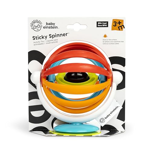 Baby Einstein Sticky Spinner BPA-Free High Chair Activity Toy for 3 Months+ Babies, Durable and Easy to Clean
