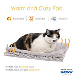 Self-heating cat pad, 27.5" x 18.5", thermal heated cat mat, extra warm pet mat for outdoor and indoor use