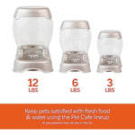 petmate pet cafe feeder dog and cat feeder, 3 sizes, made in usa, pearlescent colors